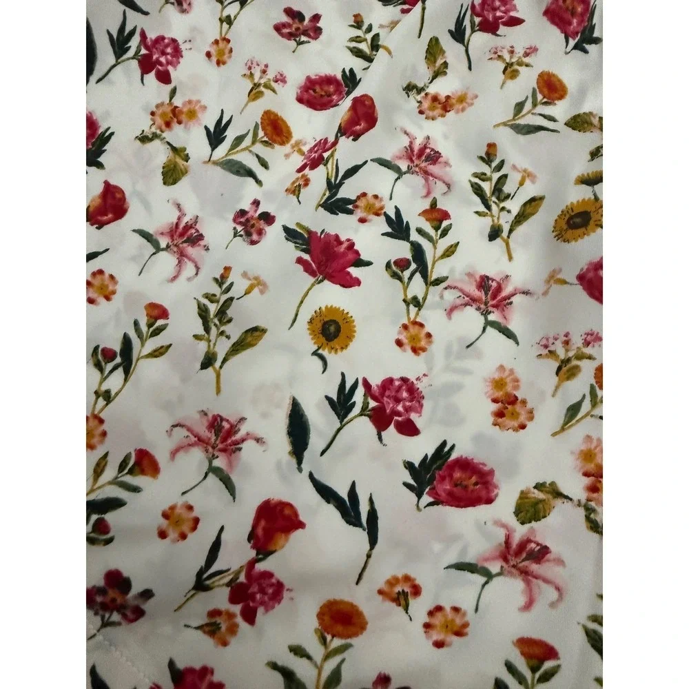 J. Crew Re-Imagined Floral Pajama‎ Satin Shorts Cream Small